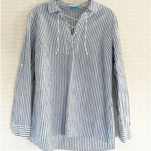 J.McLaughlin seersucker seaside shirt!